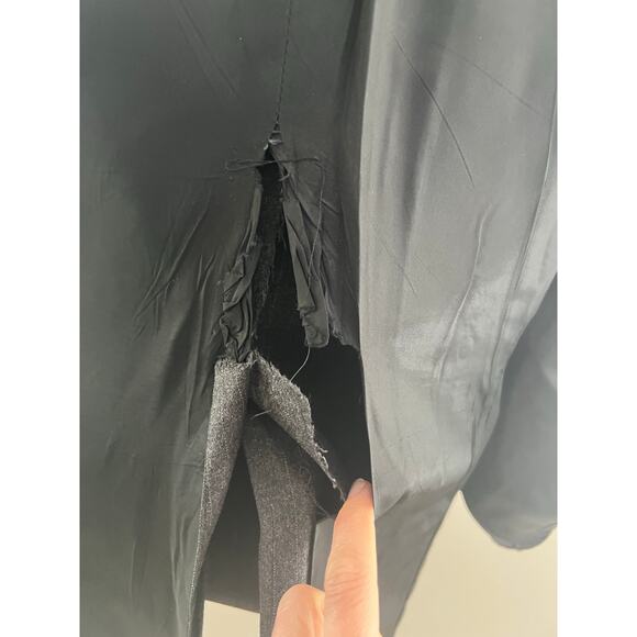 Vintage Saint Laurie Wool Suit Gray White Pinstripes Size 36 JP - Picture 9 of 15